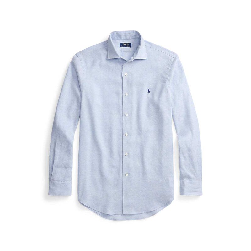Polo Ralph Lauren Custom Fit Herringbone Linen-Blend Shirt image number 2